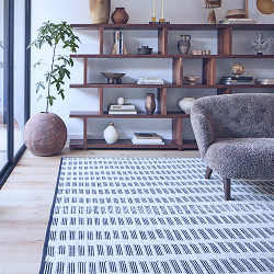 Arvin Olano x Rugs USA Parker Check Textured Ivory Rug